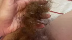 play Trimming My Long Hairy Cunt Close-Up - Hardcore Hairy Pussy Fetish