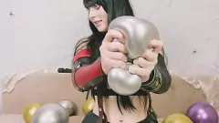 Играть Тифа Локхарт из Final Fantasy в Sexy Cosplay Solo, с Balloon Popping и Dirty Talk