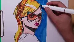 تشغيل علامة copic ortot art: مثيرة جبهة مورو في الملابس الداخلية - صورة على طراز أنيمي الساخن
